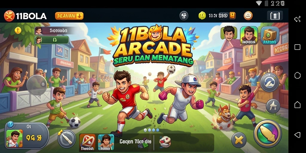 Tangkapan layar gameplay 11BOLA yang seru dan penuh warna.
