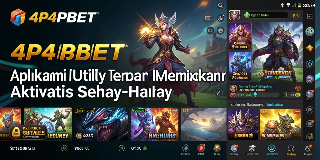 Tampilan antarmuka aplikasi Utility 4P4BET yang mudah digunakan.