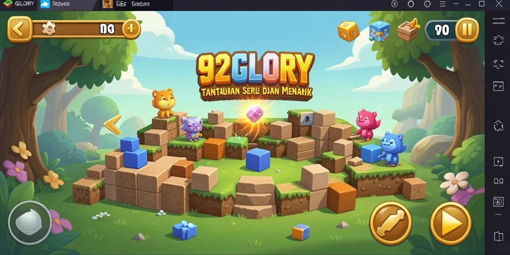 Gameplay menarik dan berbagai tantangan Puzzle di 92GLORY.