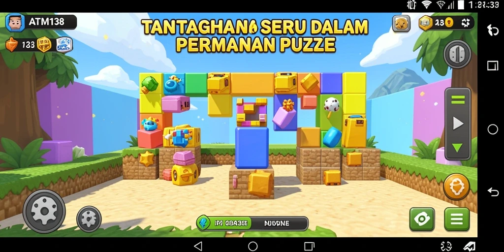 Tampilan gameplay seru dari permainan Puzzle ATM138.