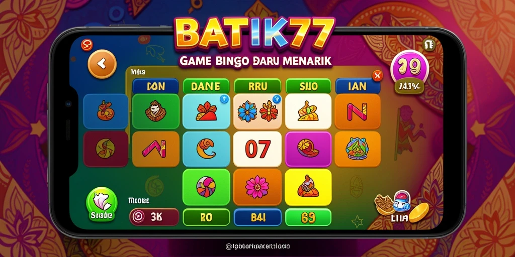 Tampilan screenshot utama BATIK77 menampilkan gameplay seru Bingo.