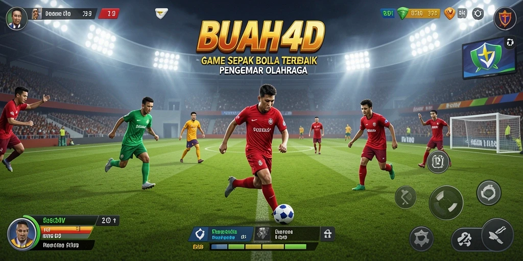 Tampilan gameplay <strong>BUAH4D</strong> yang menampilkan aksi menarik dalam permainan sepak bola.