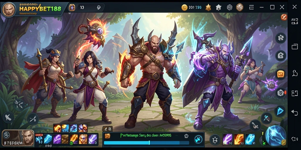 Gameplay menakjubkan dari HAPPYBET188 dalam dunia MMORPG.