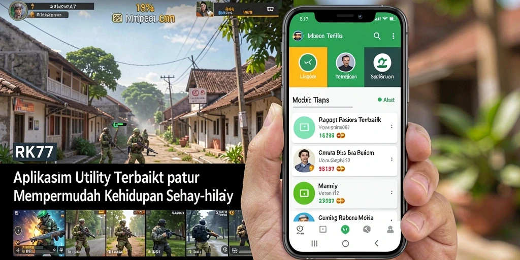 Screenshot utama RK77 menunjukkan antarmuka aplikasi Utility yang intuitif.