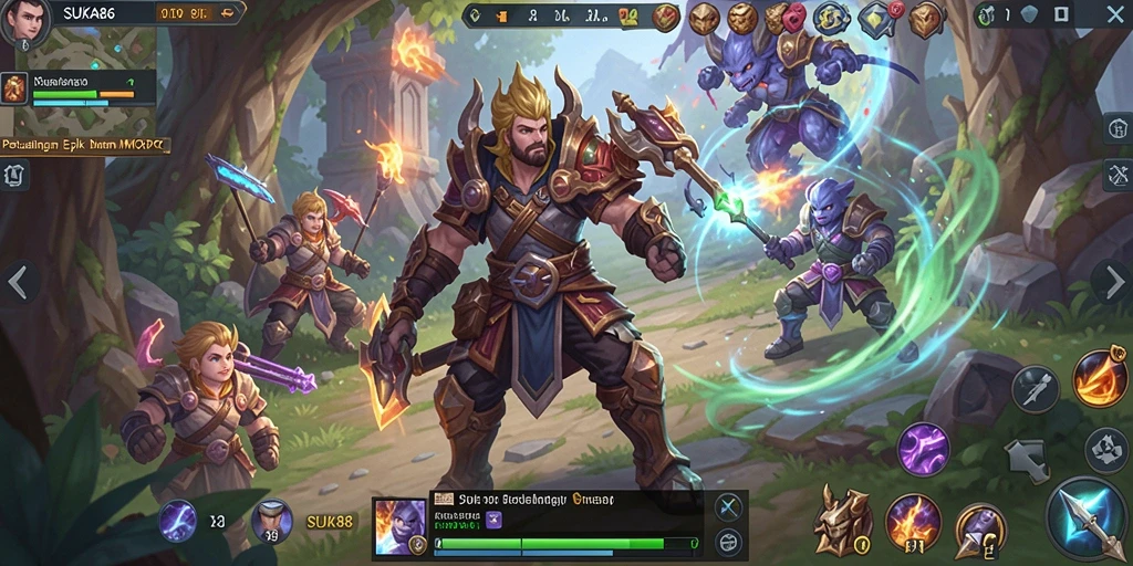 Screenshot menampilkan aksi seru dalam gameplay SUKA86.