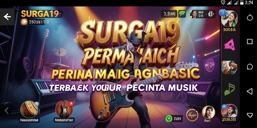 Tangkapan layar SURGA19 menampilkan aksi seru dalam permainan musik.
