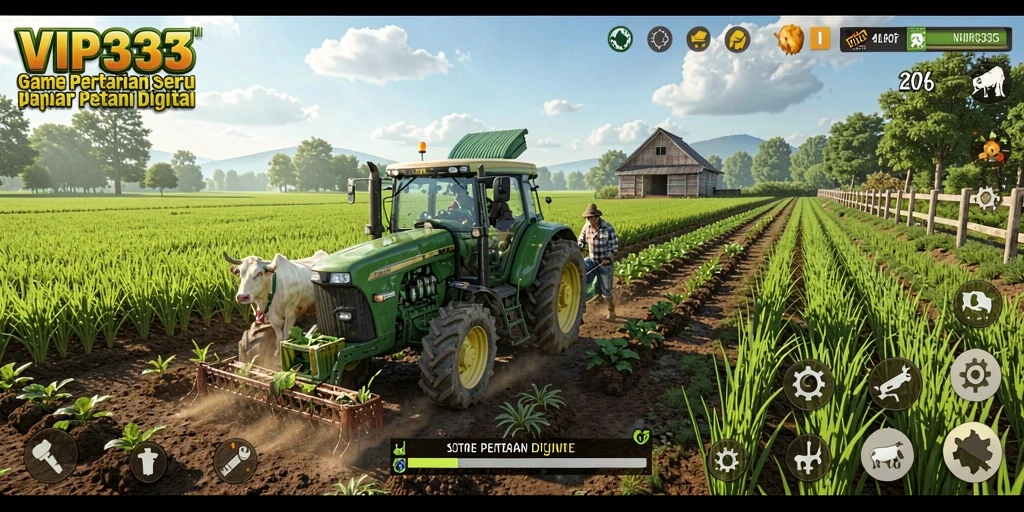 Tampilan gameplay menarik dari game pertanian VIP333.