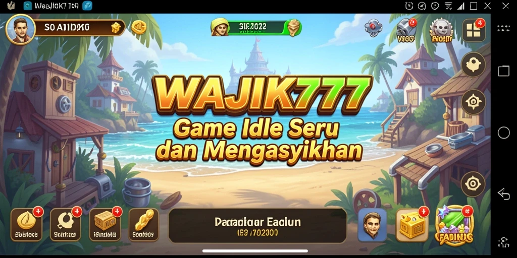 Tampilan menarik dari gameplay Idle WAJIK777 yang seru dan menyenangkan.
